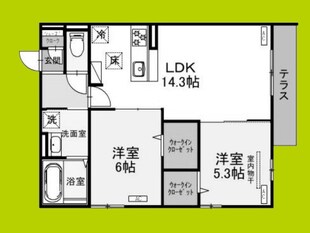 モンテゾーロ西田辺の物件間取画像